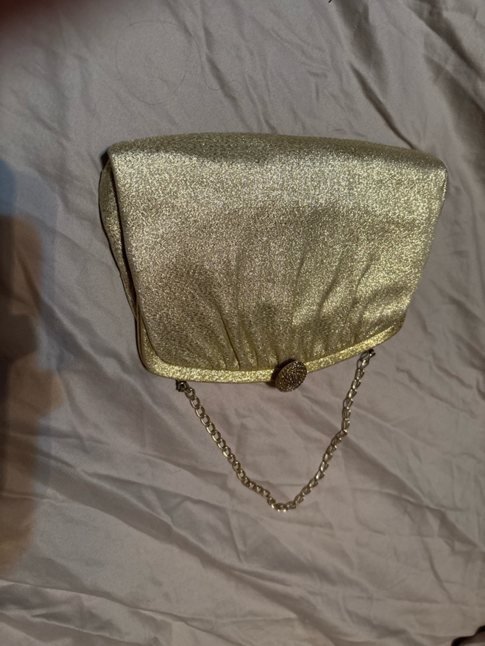 Stunning 1950’s Antique Gold Women’s Clutch Bag Pristine Condition - Picture 6 of 9